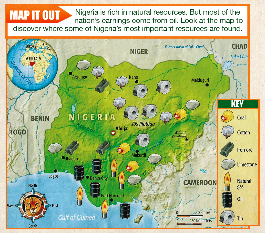Many natural resources. Карта полезных ископаемых Нигерии. Карта Нигерии полезные ископаемые. Минеральные ресурсы Нигерии. Полезные ископаемые Нигерии.